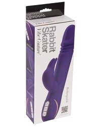 Vibe Couture Rabbit Skater: Bunny-Vibrator mit Stoßfunktion, lila